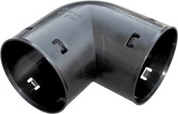 Kaczmarek Kolano drenarskie PVC DN/OD 80/90, kolor czarny