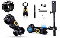 PEYTECH Aluminiowy uchwyt + kijek teleskopowy do kamery Insta360 Gopro Motocykl (AUTK)