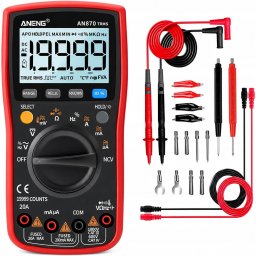 ANENG Cyfrowy multimetr miernik uniwersalny LCD z podświetleniem Aneng AN870 Pro
