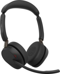 Słuchawki Jabra Evolve3 65 Zestaw słuchawkowy Bezprzewodowy Opaska na głowę Biuro/centrum telefoniczne USB Typu-A Bluetooth Czarny (36599-989-999)