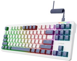 Klawiatura Trust GXT 872 Xyra klawiatura Gaming USB QWERTY Angielski Biały (25729)