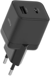 Ładowarka Allity Sieciowa GaN PD QC ATC-01-20WAC 1x USB-C 1x USB-A 20W czarna