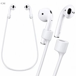 4TechGoods Linka Magnetyczna Do AirPods / FreeBuds Słuchawek TWS Pasek Na Szyję Biała (GSMA0465)