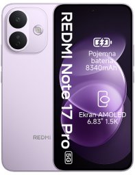 Smartfon Xiaomi Redmi Note 17 Pro 5G 6/256GB Fioletowy (80844)