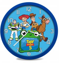 KIDS Zegar ścienny Dla Dzieci Toy Story 5 Duża czytelna tarcza Na ścianę 25cm / Tsf3002 (SB12213)