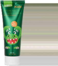 Biobaza Applechu Monster, Fruity & Fresh, Shower Gel & Shampoo 2-In-1, 250 ml For Boys