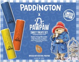 Dr PawPaw Set Dr. PawPaw: Paddington Orange Marmalade, Hydrating, Lip Balm, 4 g + Paddington Bear Original Balm, Vegan, Lip Balm, 4 g + Hot Chocolate, Hydrating, Lip Balm, 4 g For Women