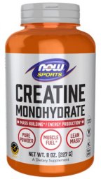 NOW Foods Creatine Monohydrate - Monohydrat kreatyny (227 g)