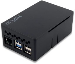 PiHut Obudowa HighPi Pro 5S do Raspberry Pi 5 - ABS - czarna - 106008} (PIH-26090)
