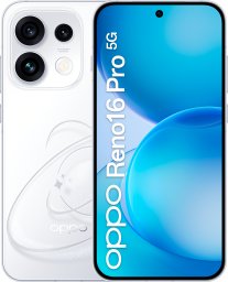 Smartfon Oppo Reno16 Pro 5G (CPH2863) | Pop Biały | 6.32 " | AMOLED | 2640 x 1216 pikseli | Mediatek | Dimensity 8550 Super | Internal RAM 12 GB | 512 GB | Dual SIM | 5G | Main camera resolution 200+50+50 MP | Secondary camera resolution 50 MP | Android |