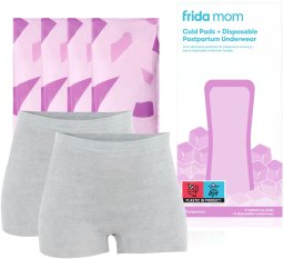 FRIDA_SET Frida Mom zestaw poporodowe podpaski chłodzące 4szt. + poporodowe majtki 2szt. (1220000220775)