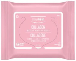 Clean & Clear Deep Fresh chusteczki nawilżane do demakijażu Kolagen, 25 szt