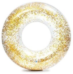 Intex Koło do pływania brokatowe różowe 119cm