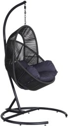 Gosh Hanging swing chair HATIS "Eliza", dark grey