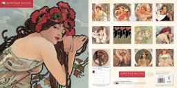 Helma Kalendarz 2027 ścienny kwadrat Alphonse Mucha