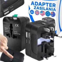 InLine Uniwersalny przejściówka gniazda podróżna 240 V wielofunkcyjna USB ER1047 (5907056109990)