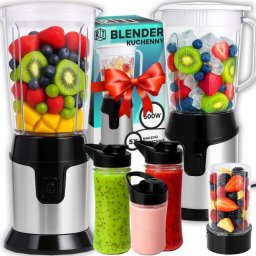 Blender kielichowy Ibili 10w1 kuchenny kielich 1,4L 3 kubki mocny 300W stal Inox (5903418551179)
