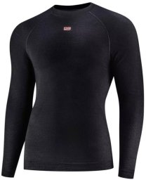 Brubeck Bluza LS1733M Merino Wool męska : Kolor - Czarny, Rozmiar - S