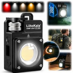 Bailong Latarka Kempingowa LiitoKala LED 3500lm USB-C IPX4 Magnes Statyw z aku