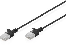 Digitus Patchcord Slim Cat.6 U/UTP LSZH 0.3m czarny (DK-1618-003S-BL)