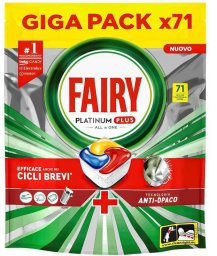 Fairy Kapsułki do zmywarki Fairy Platinum Plus All In One Lemon 71 szt.