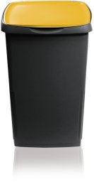Kosz na śmieci GioStyle Waste container Eco* solution 45L 37x36x53.5cm dark gray/yellow (115760058)