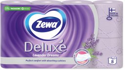 Zewa Toil Pap Lavender Dreams 3ply 8 rol