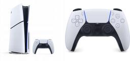 Sony PlayStation 5 E Chassis Slim + pad DualSense biały (CFI-2116) [outlet]