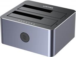 Stacja dokująca Unitek Stacja klonująca dyski 2 x SATA 2,5"/3,5" USB 5Gbps (Y-3026GY01-EU) [outlet]