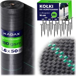 PrimeGarden KADAX Agrotkanina 110gsm P25706 1.6 x 50m