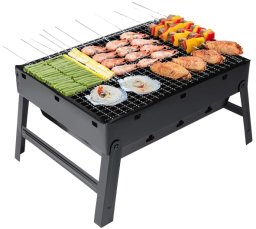 Alpenburg Mini grill węglowy turystyczny przenośny walizka (CA-04-A)