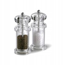 Młynek do przypraw Cole & Mason 505 salt and pepper mill set, clear acrylic Ø5,6x14cm (H50518P)