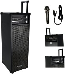 Kolumna Ibiza Sound Mobilny zestaw nagłośnieniowy 400W PORT8CD-VHF one size