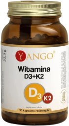 WISH YANGO_Witamina D3 2000 IU + K2 MK-7 suplement diety 90 kapsułek (5904194066956)