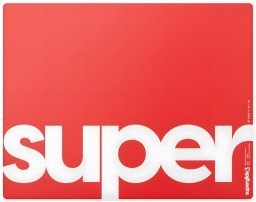 Podkładka Superglide Pulsar Glass V3 Type-S Red M - 330x260mm (szklana)