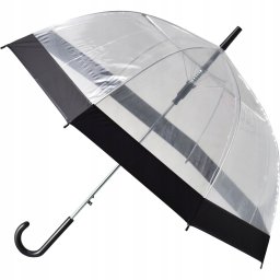 Semi Line Parasol długi transparentny czarny