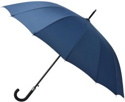 Semi Line Parasol długi półautomatyczny 16 żeber granatowy