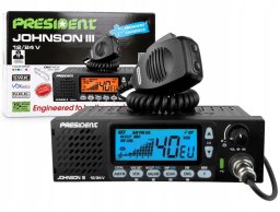 CB Radio President Johnson III 12/24V VOX ASC USB-C DIN