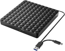 Tradebit Zewnętrzny Napęd CD/DVD współpracujący z PC/Laptopem USB-C (7623)
