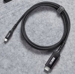 Adapter AV JSAUX Kabel Adapter USB-C 3.1 Typ C DO HDMI 4K MHL 300cm TV 3m Czarny (7755)