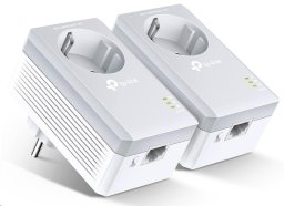 Adapter powerline TP-Link Set przelotowy (AV600, 1x100Mb/s, HomePlug AV) (TL-PA4010P KIT)