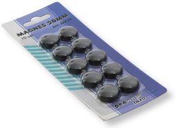Magnetoplan Magnesy czarne 2cm 10szt