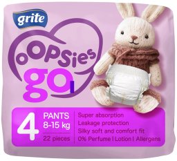 Grite Pants Oopsies Go SIZ4 8-15KG 22PCS