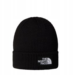 The North Face Logo Box Beanie Czarne One size (NF0A8CHEJK31)