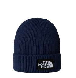 The North Face Logo Box Beanie Granatowe One size (NF0A8CHE8K21)