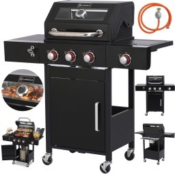 Landgraf Grill gazowy ogrodowy termometr 10,9 kW FIRE VIEW (LG06)