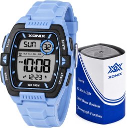 Zegarek Xonix DBI-001 męski elektroniczny niebieski 43 mm .