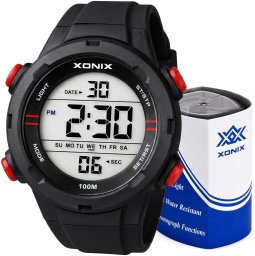 Zegarek Xonix VZ-A06 męski elektroniczny czarny 46 mm .
