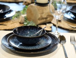 Lubiana Stoneware Cosmos Zestaw talerzy dla 4 osób 12 el. kamionka (ZZLAVZXA2LBR2)