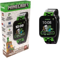 Smartwatch Lazerbuilt Smartwatch zegarek Minecraft Creeper dla dzieci Bluetooth krokomierz Ip68 / Swmc-creeper (SB12476)